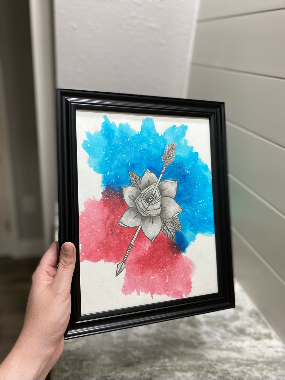 Abstract Rose with Arrow Illustration - Picture 6 of 8